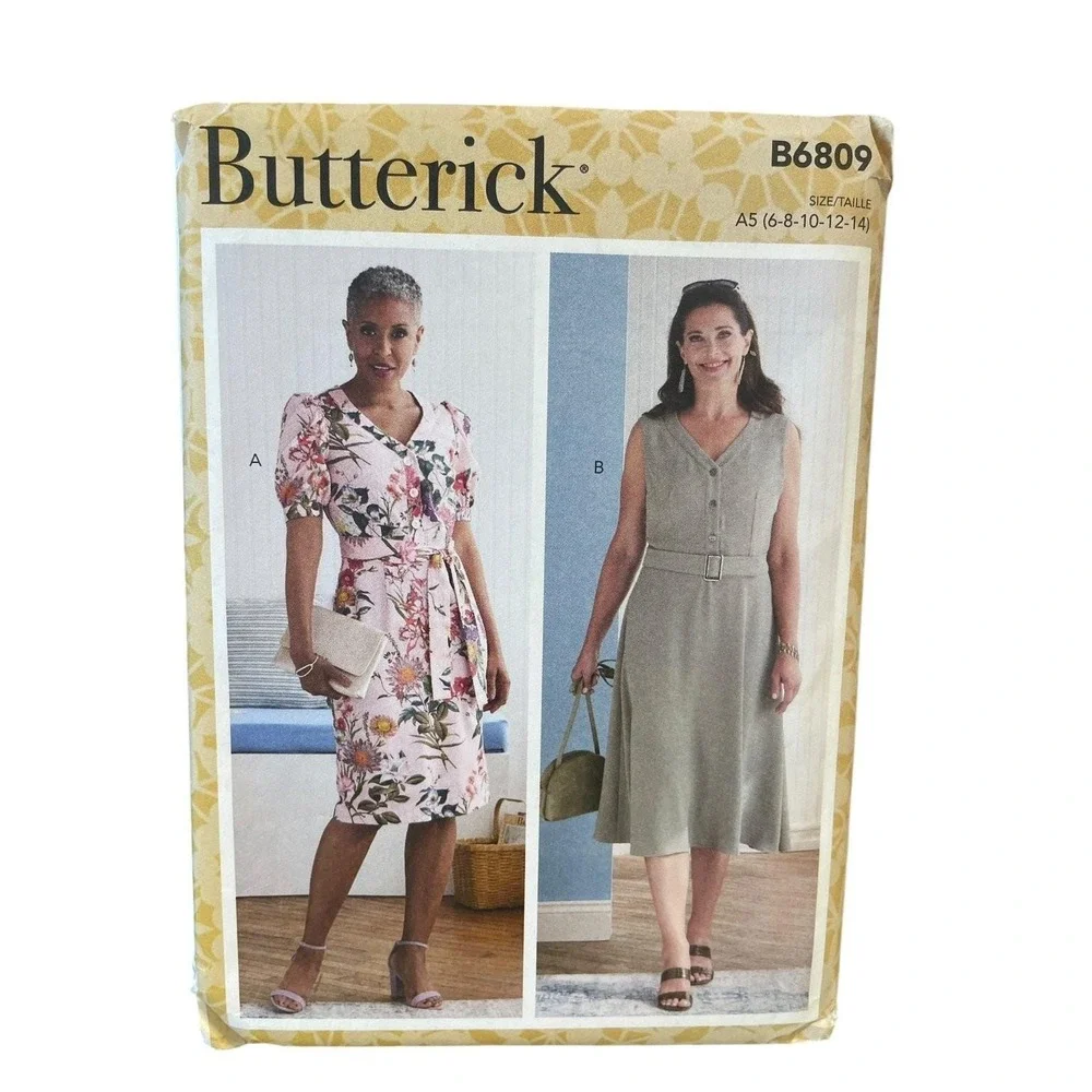 Butterick B6809 Misses Dress Pattern Sizes 6-14‎ Easy Sewing